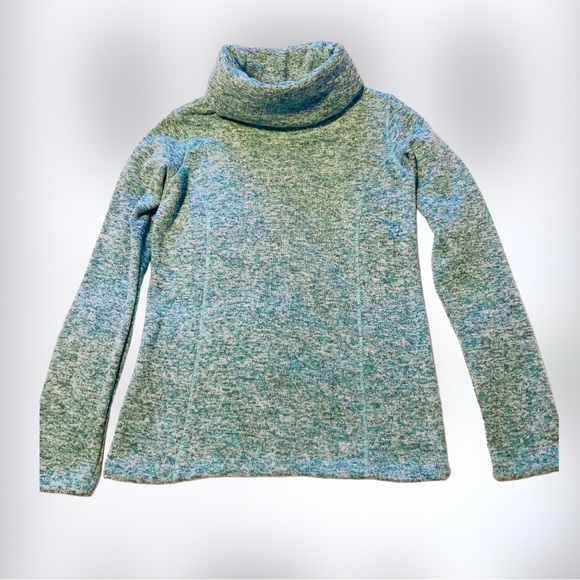 Mountain Warehouse Size 4 Idris Womens Cowl Neck Green Heather Fleece - Picture 2 of 14